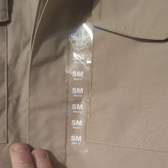 Men's Casual Tan Button Down Shirt - Picture 4 of 4